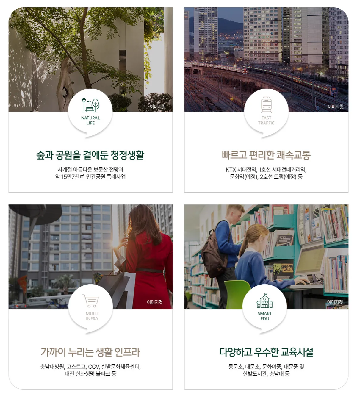 대전 문화공원 수자인 안내 이미지
